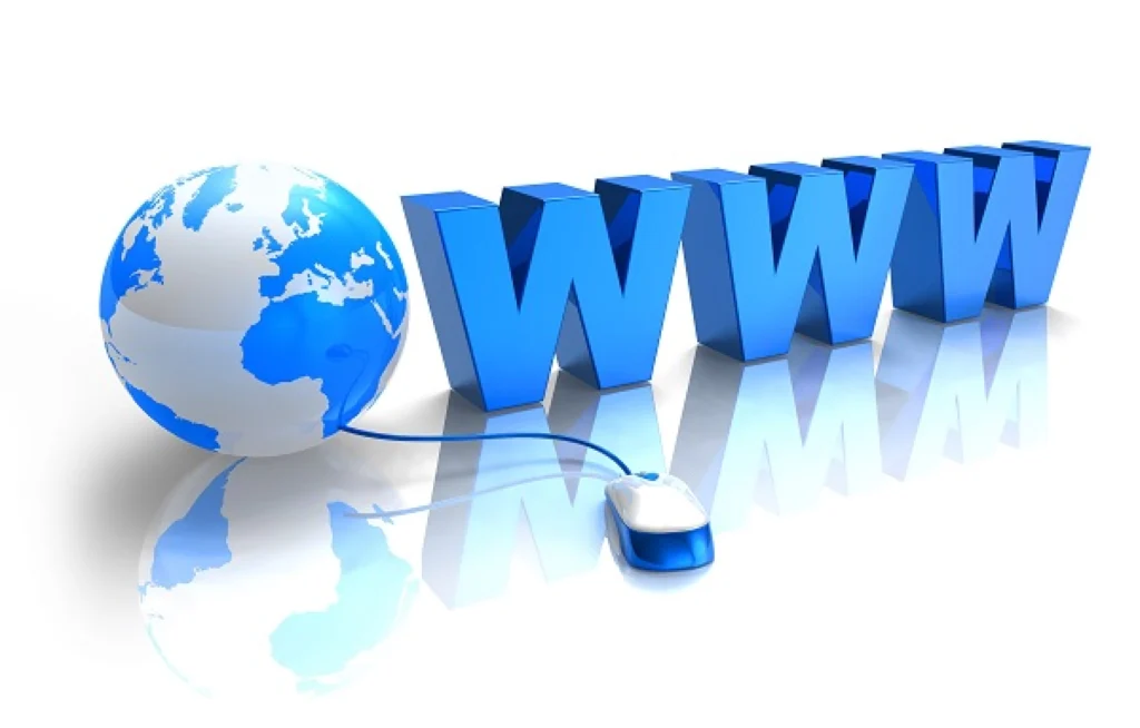 Globe and WWW letters image.