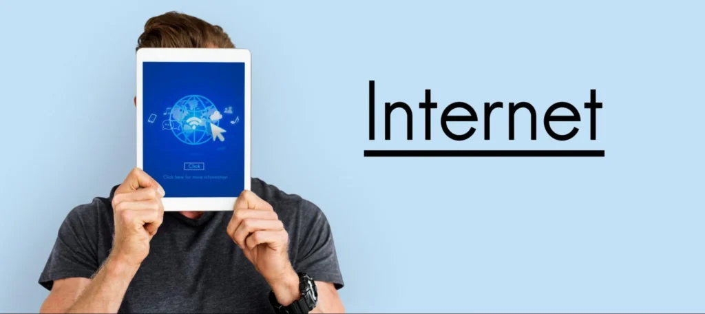 Man holding tablet