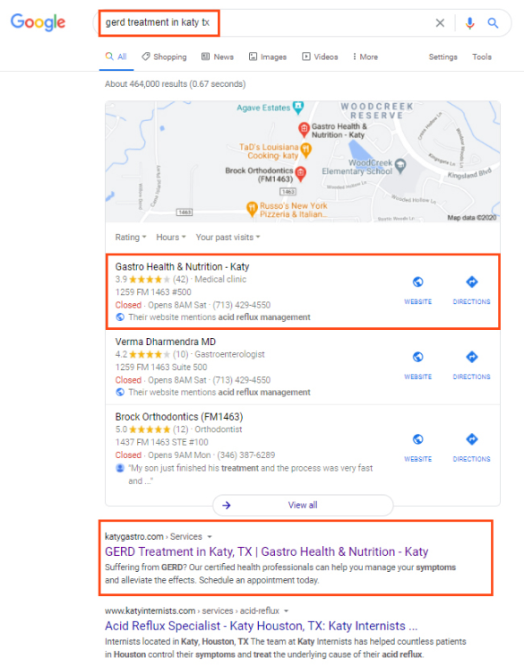 local seo results 1 1